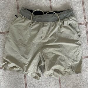 Ten Thousand Men's Beige Athletic Shorts 5 inch